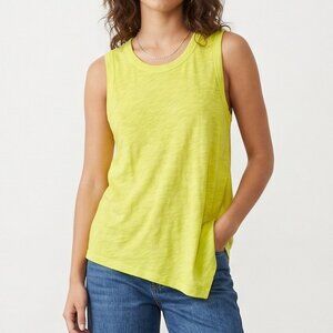 Left of Center XS Yellow Centerline Slub Tank Top